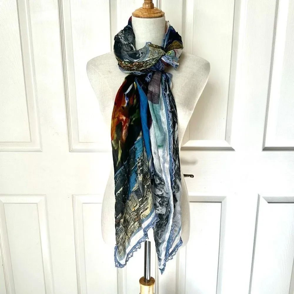 Sandy & Sid miami colorful scarf